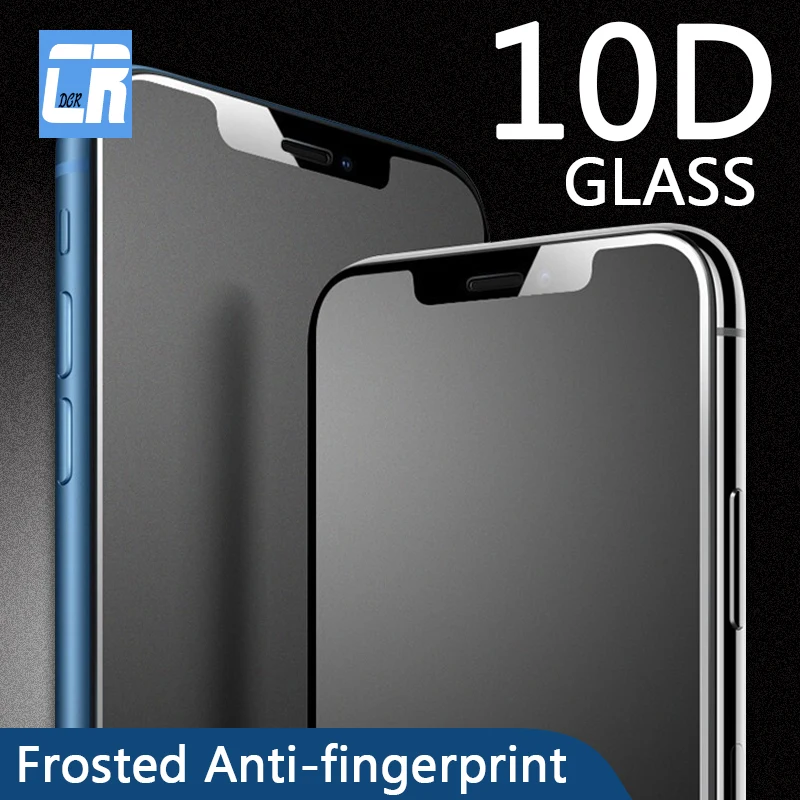 10D матовое закаленное стекло без отпечатков пальцев для iPhone 12 11 Pro XR XS MAX Защитная