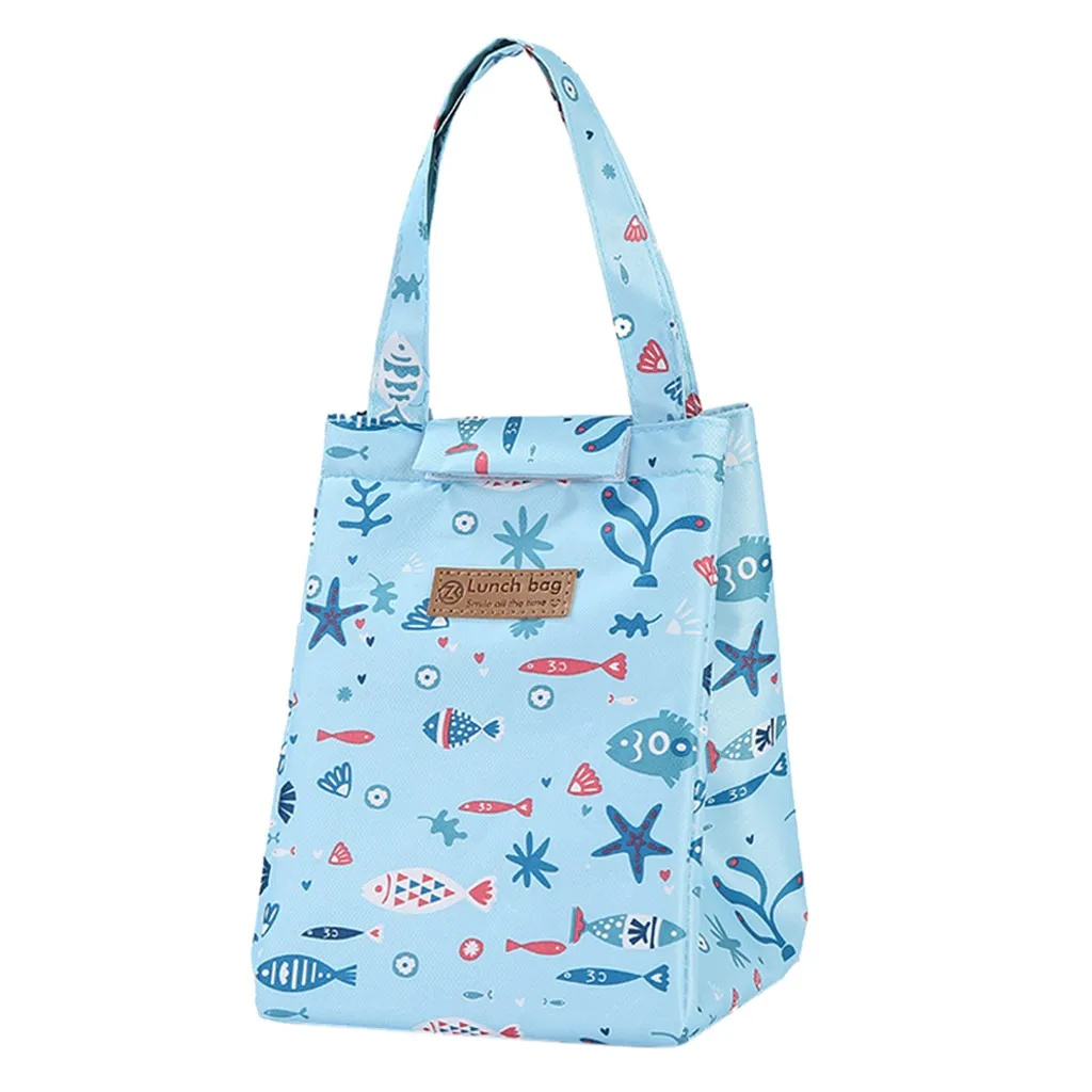 Изолированная сумка для ланча термополосатые сумки тоуты холодильник пикника