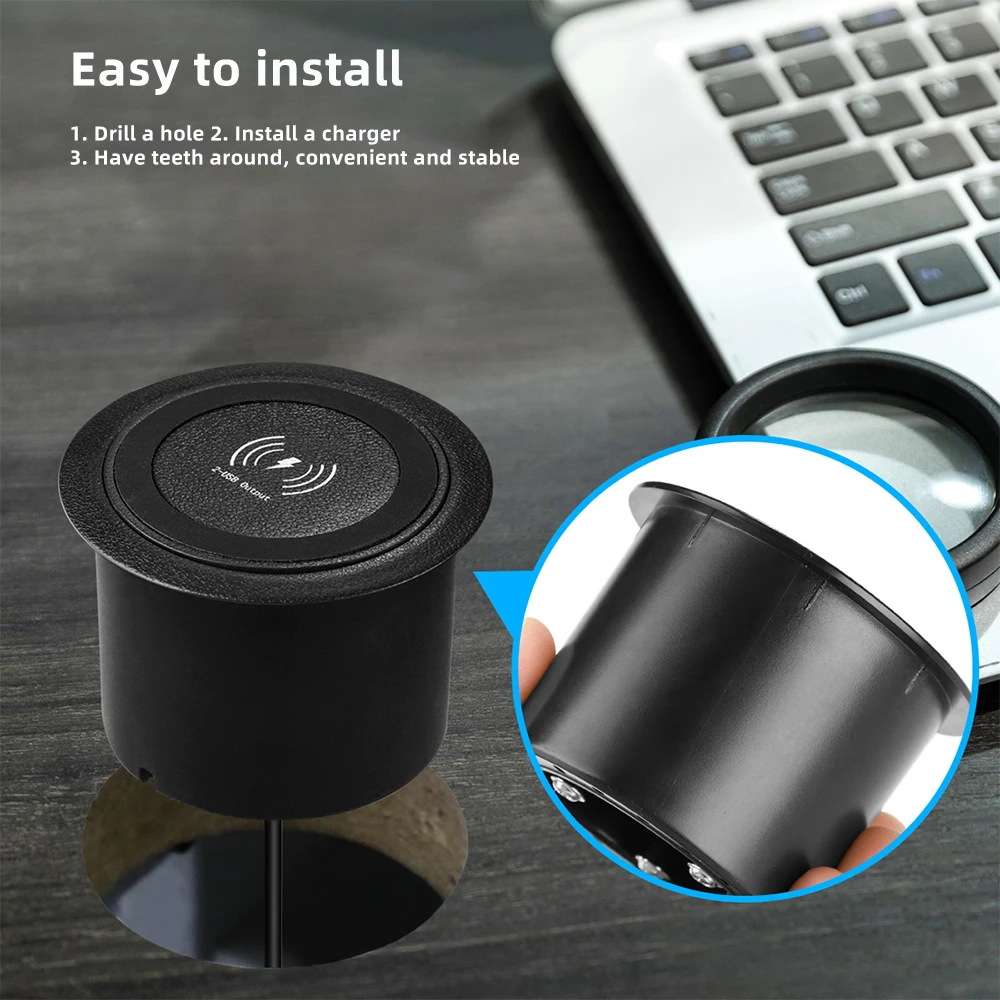 18W USB Встроенный быстро Беспроводной Зарядное устройство совместимо уникальный