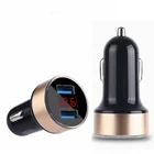 Автомобильное зарядное устройство с двумя USB-портами и светодиодным дисплеем 3,1 а для Mitsubishi ASX Outlander Lancer Evolution Pajero Eclipse Grandis FORTIS Zinger Mirage