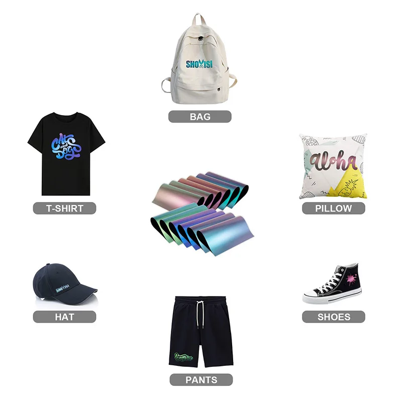 Фосфоресцирующий термопресс для виниловых футболок 1 лист 25 см x 2 5 | Дом и сад