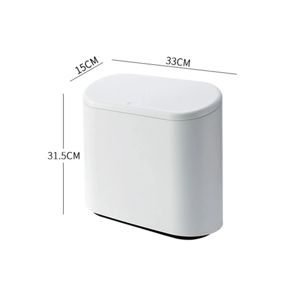Trash Cans For The Kitchen Bathroom WC Garbage Classification Plastic Rubbish Bin Dustbin Bucket Pressing Type Round Waste | Дом и сад