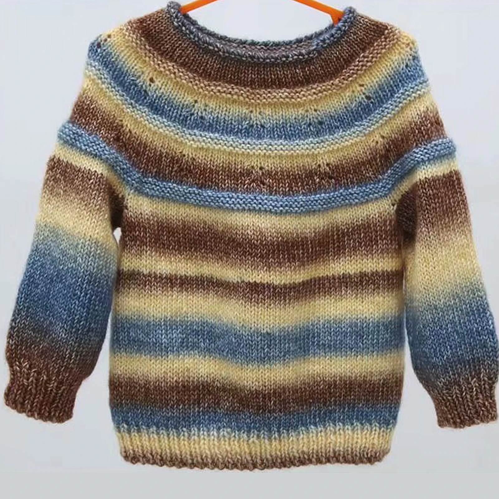 280 м/1 рулон градиентная шерстяная пряжа хлопчатобумажная для вязания крючком