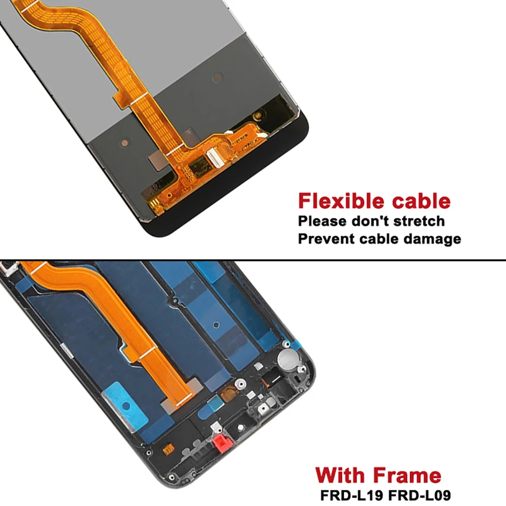Pantalla Original para HUAWEI Honor 8, Digitalizador de pantalla t&aacute;ctil de pantalla LCD con marco FRD-L19, piezas de repuesto para FRD-L14-3