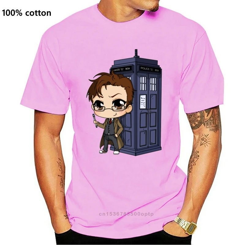 

Youth Cartoon Tops T Shirts USA/UK/EU Larger Size 3XL Doctor Who Space Time Craft New T Shirt 100% Cotton Nice Funny T-Shirts