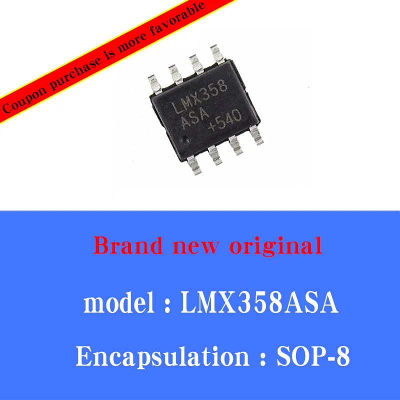 

50/pcs Lot New original LMX358 LMX358ASA SMD SOP-8 operational amplifier buffer IC