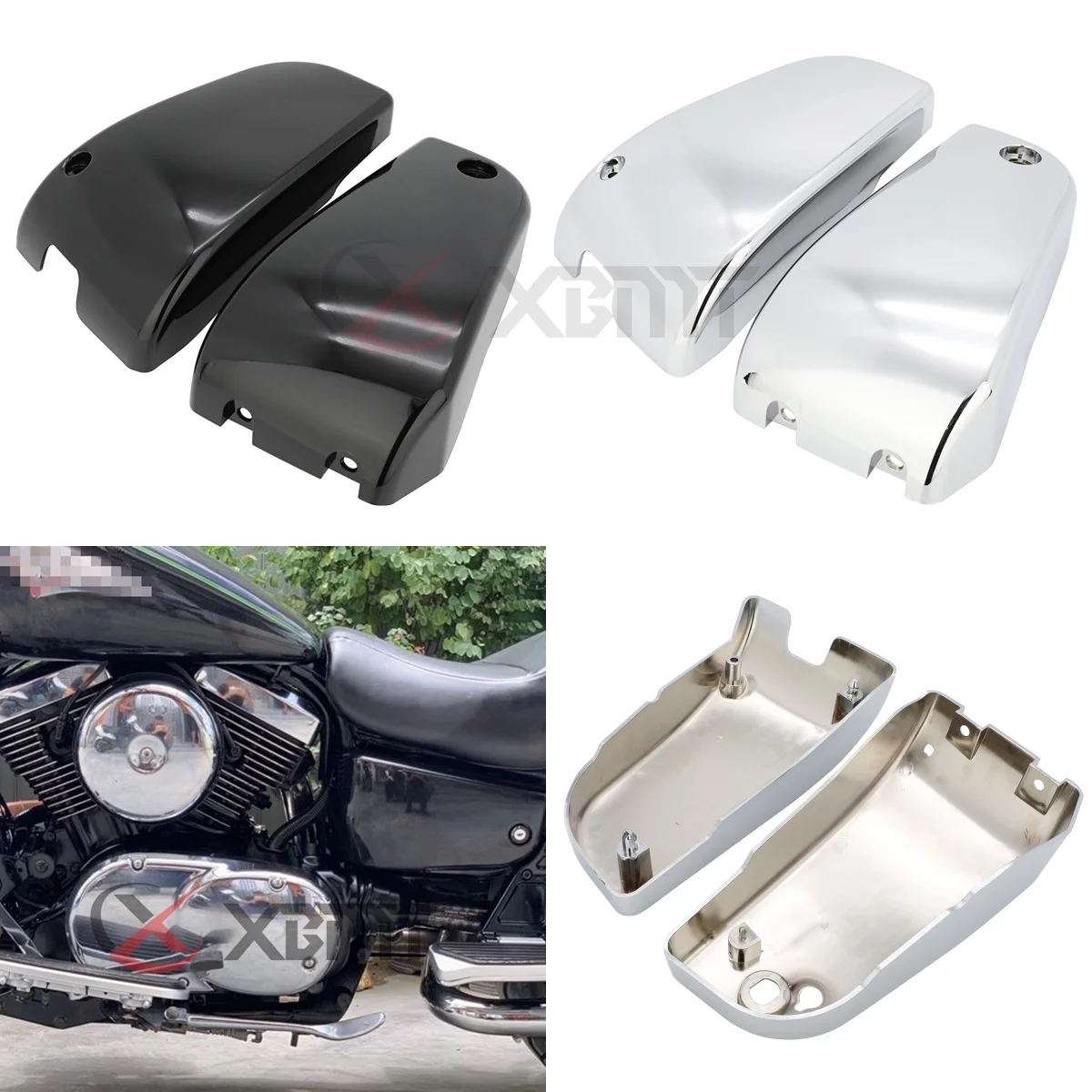 Motorcycle ABS Plastic Battery Side Fairings Cover For Kawasaki Vulcan 1500 VN1500 Classic Nomad 1996-2017 2014 2015 2016
