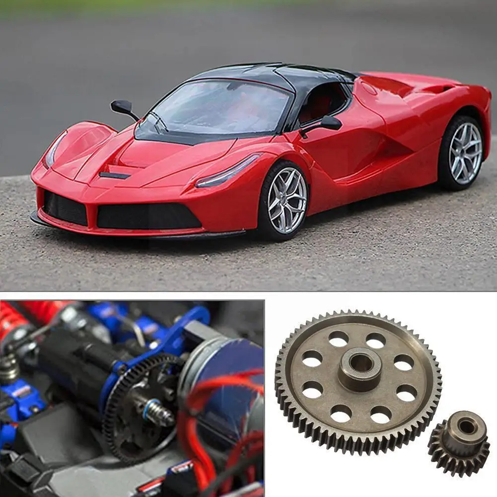 

HSP Unlimited 1/10 RC Car Tempered Large Gear Steel 64T/motor 11181 Teeth Motor 21T Gear 94123/94107/94111/ Main 94170/941 S0M6
