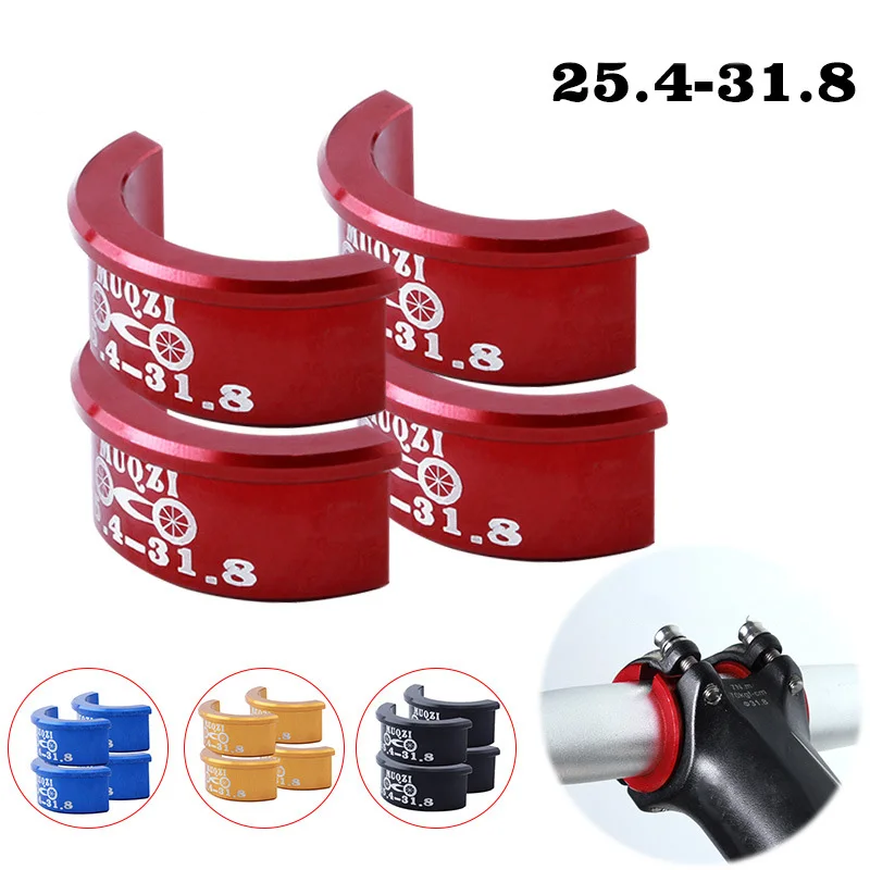

4pcs/Set 35*31.8*14mm MTB Bike Handlebar Shim Stem Spacer Handlebar Spacer for Mountain Bike Bicycle Accessories 4 Colors