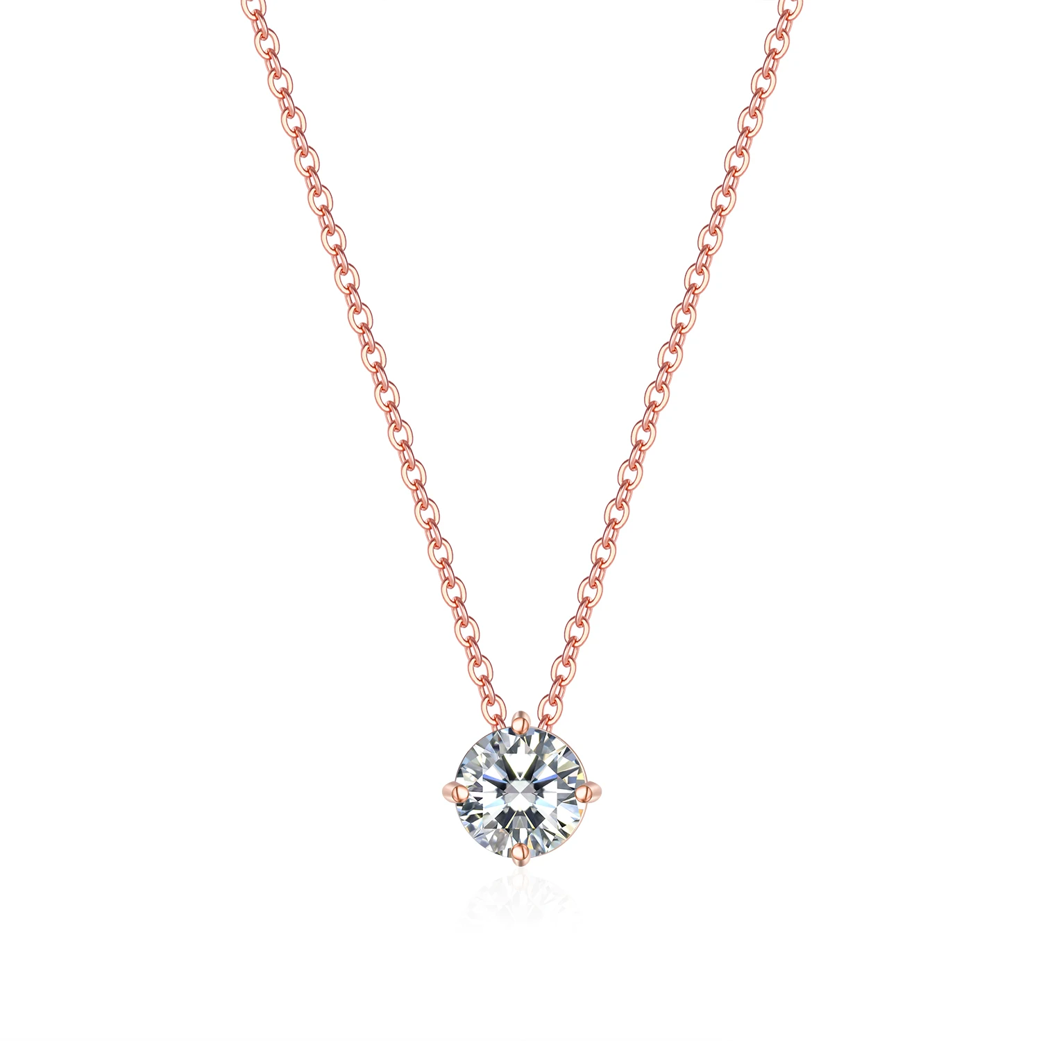 

Cubic Zirconia Solitaire Pendant Necklace Ideal Gift for Thanksgiving, Mother's Day, Anniversary and Birthday