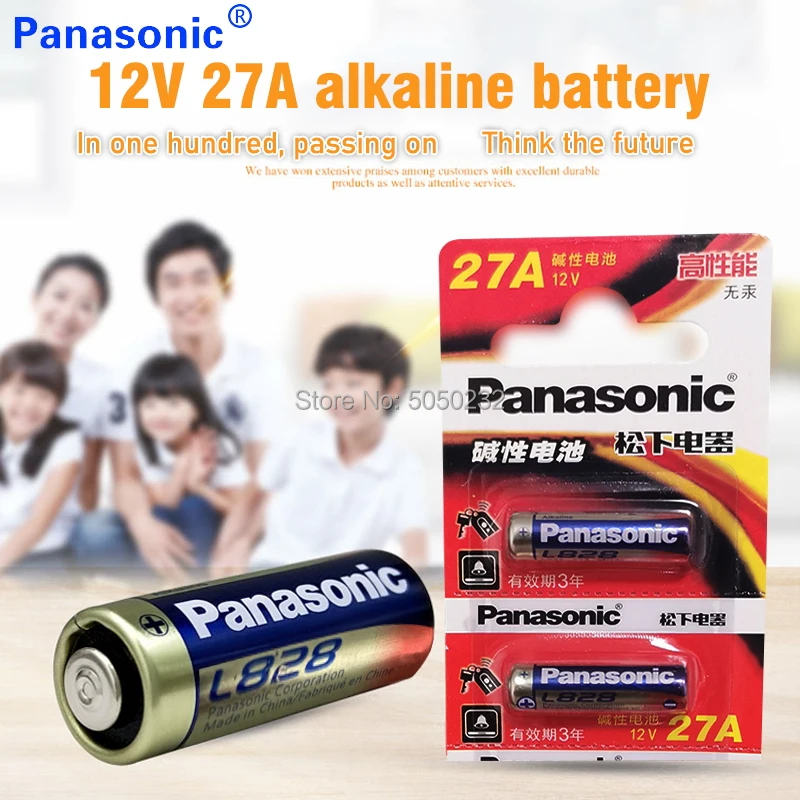 

10pcs 12V 27A Panasonic Alkaline Battery G27A MN27 MS27 GP27A A27 L828 A27BP K27A VR27 R27A For Doorbell alarm remote control