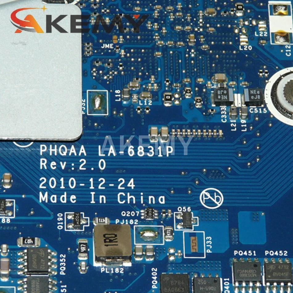 

Akemy K000121720 PHQAA LA-6831P Main Board For Toshiba satellite P750 P755 Laptop motherboard GT540M HM65 DDR3