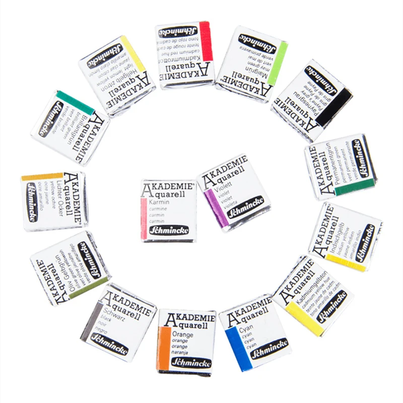 Германская Акварельная краска акриловая Сова 24 цвета Студенческая трубчатая