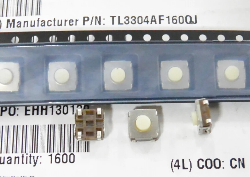 20PCS/LOT The original E-SWITCH patch 6.2*6.2*3.4mm soft touch switch button TL3304AF160QJ | Обустройство дома