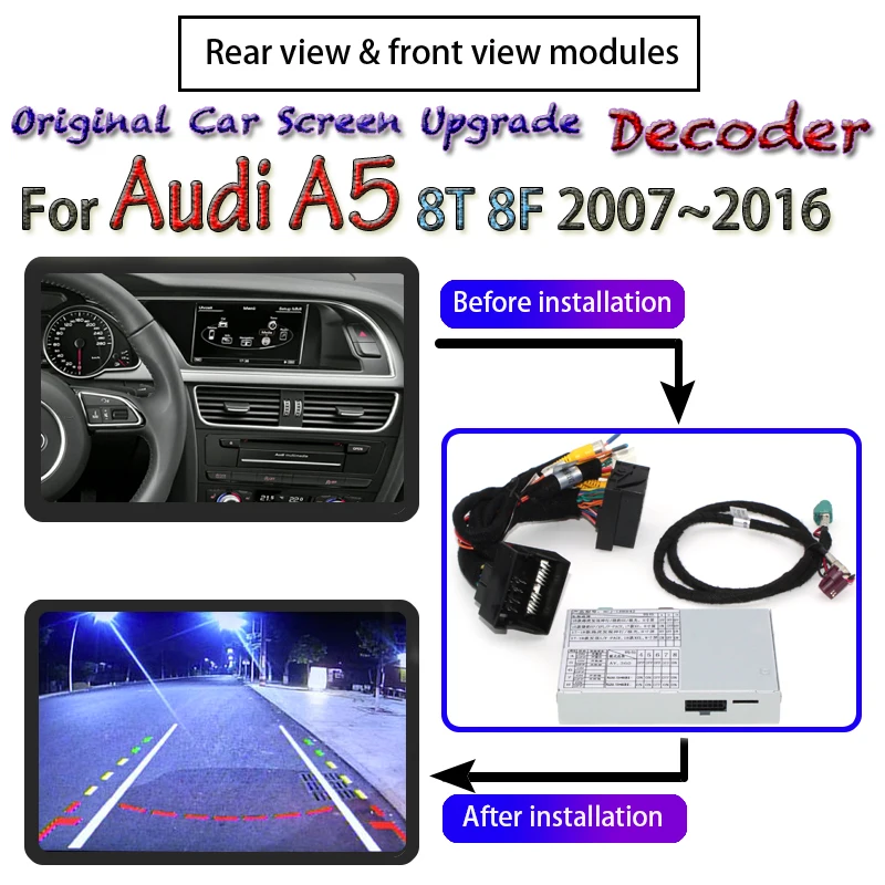 Камера заднего вида для Audi A5 8T 8F MMI 2007 ~ 2016|Камеры авто| |