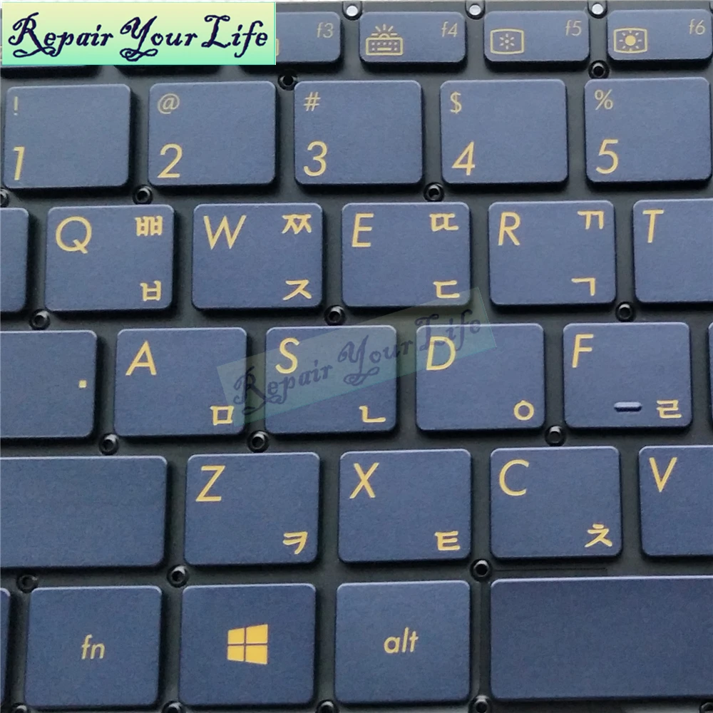 Клавиатура для ноутбука Asus ZenBook 3 UX390UA UX390 Корейская раскладка KR KO с подсветкой