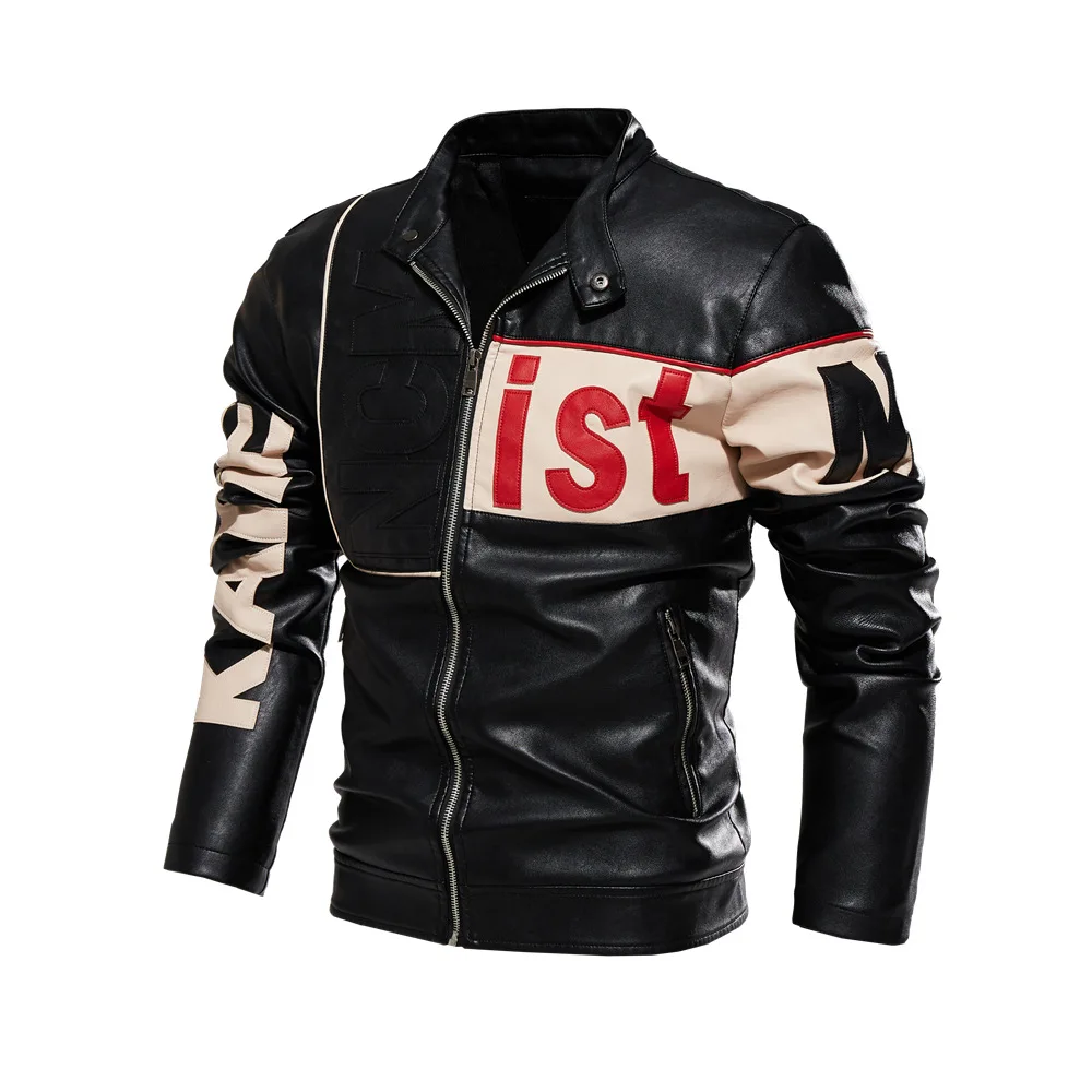 

Men's Autumn And Winter Men High Quality Fashion Coat Leather Jacket Motorcycle Style Male Business Casual Jackets