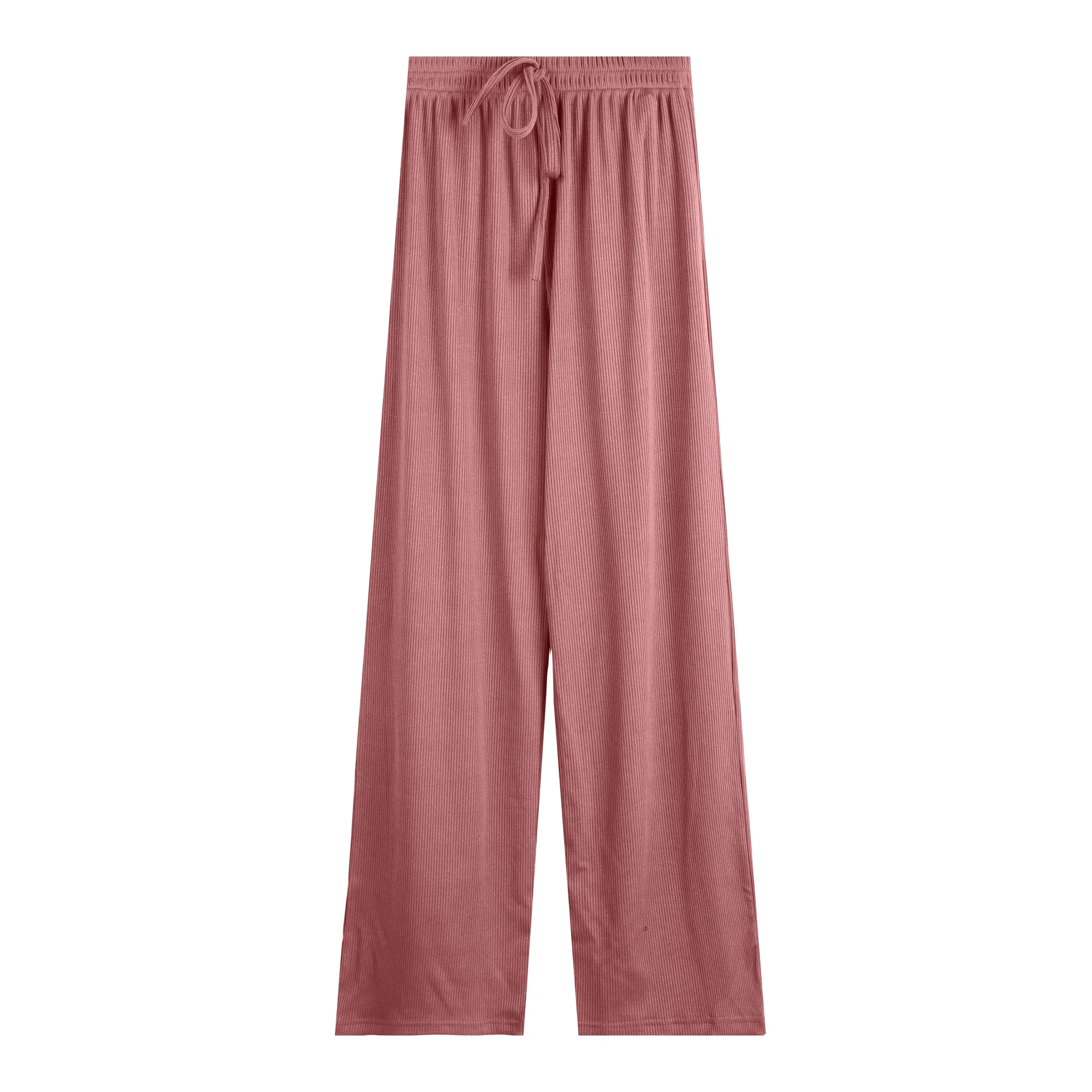 Брюки женские с широкими штанинами белые прямые тонкие штаны из вискозы