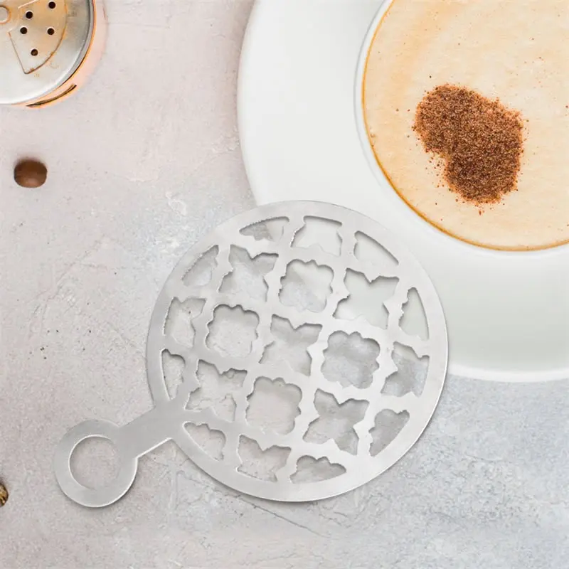 OBR из нержавеющей стали кофе капучино бариста искусство трафареты пены спрей шаблон DIY кофе латте украшения аксессуары для кофе