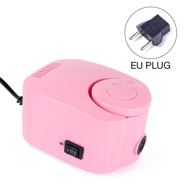 Pink EU Plug 65 Вт 35000 об/мин электрические сверла для ногтей Набор мельница резак машина для Типсы для маникюра Электрический маникюр ногтей Педикюр пилка - Цвет: Pink EU Plug