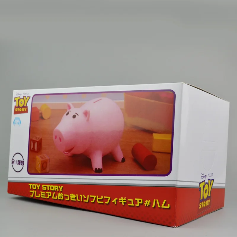 

Disney Sausage Pig Toy Story 4 Ham Cartoon Pig Toy Doll Model Ornament Savings Pot Sausage Pig Piggy Bank
