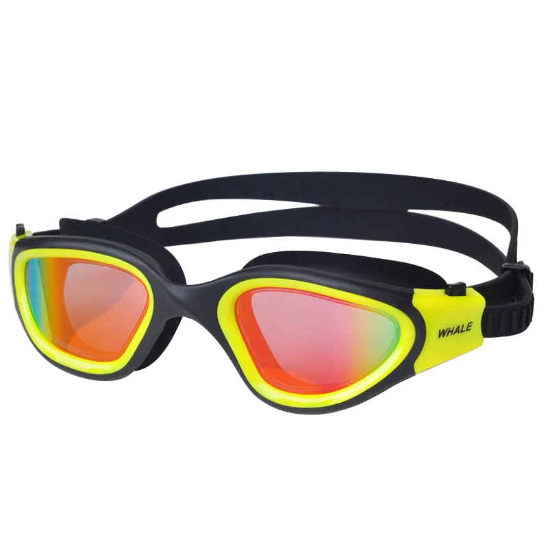 Очки для плавания с УФ защитой и прозрачными линзами профессиональные