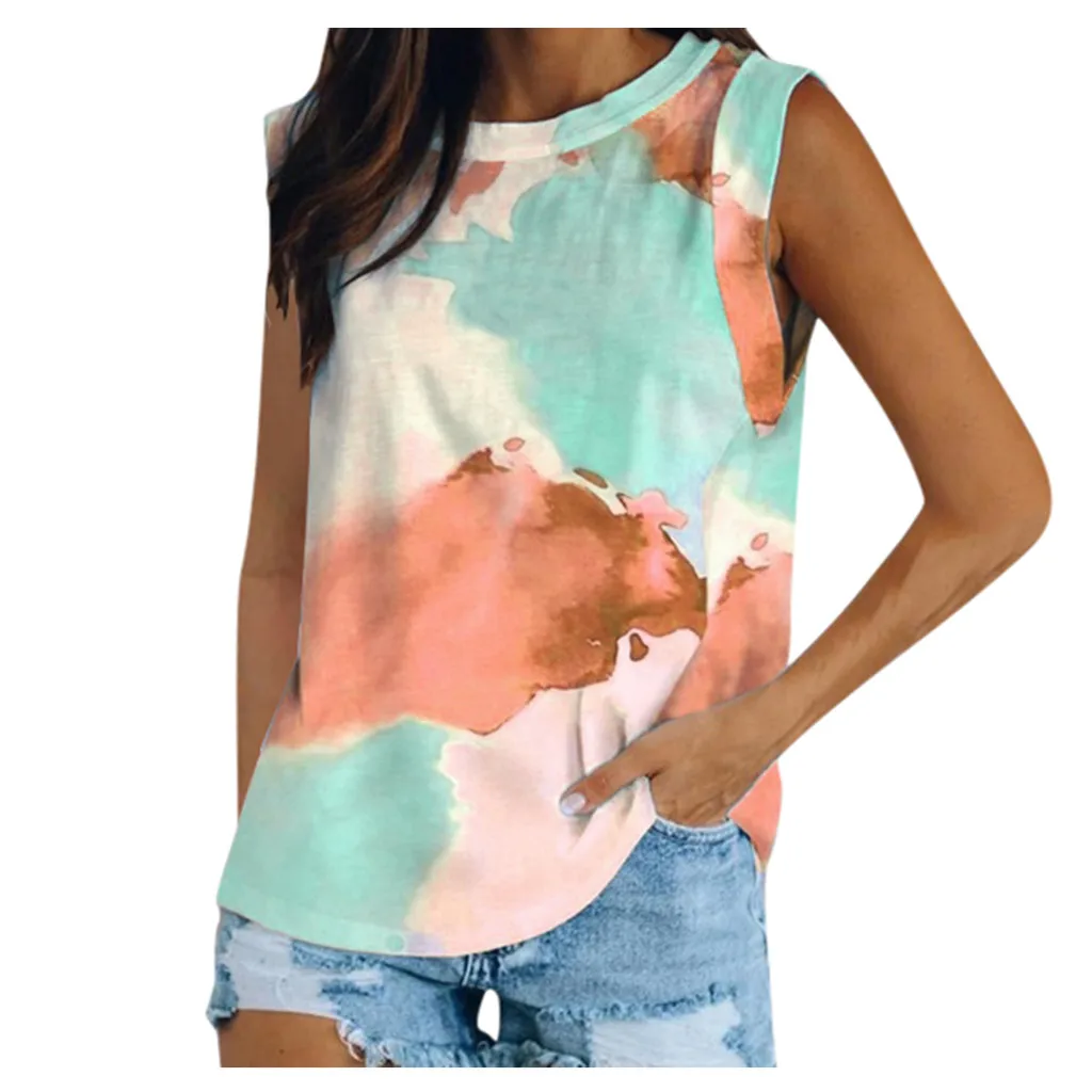 Топ женский трикотажный в рубчик с открытыми плечами и принтом виде галстука A616