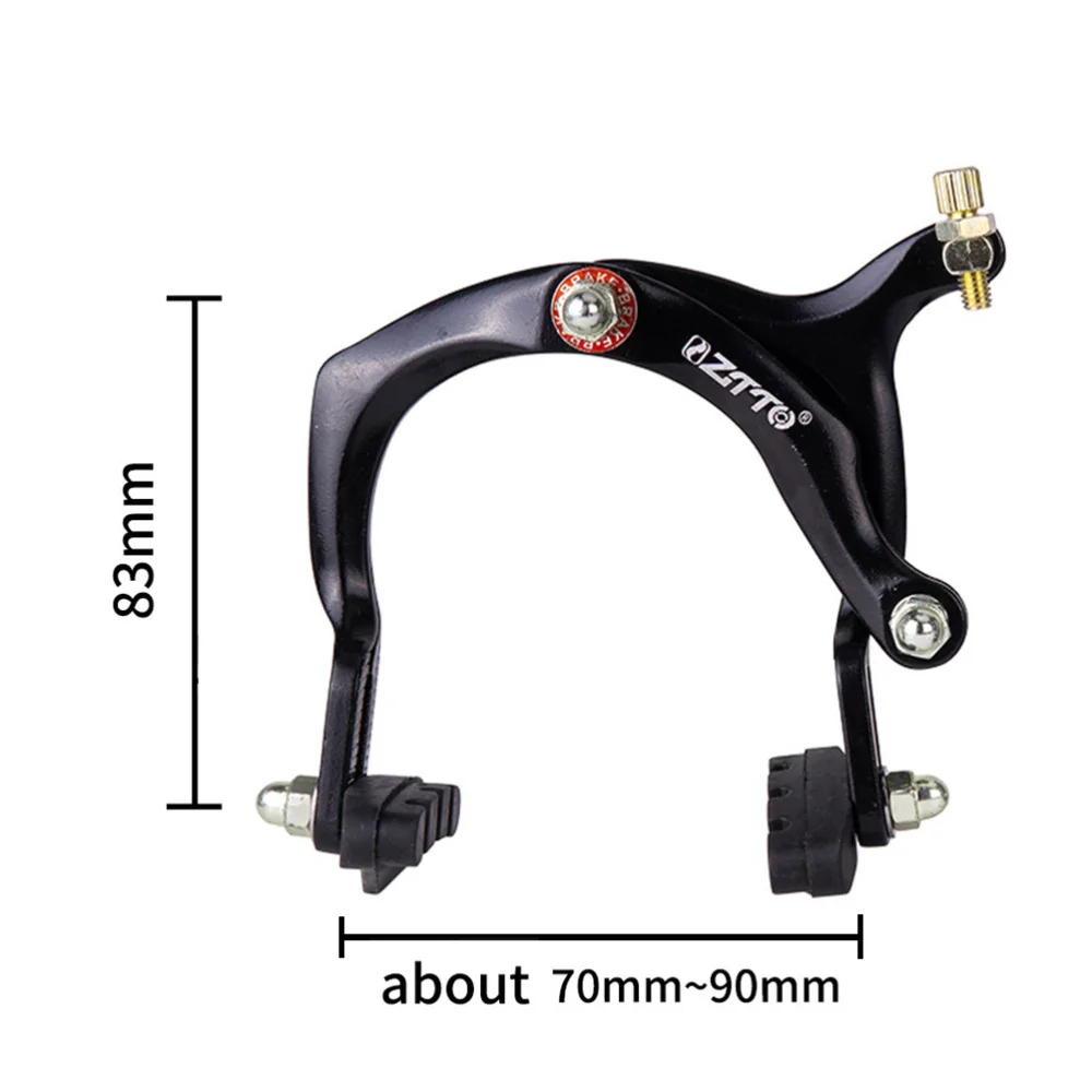 

1 Pair Road Cycling Side Brake Caliper Brake Shoes Caliper Long Arm Caliper Clip (Black)