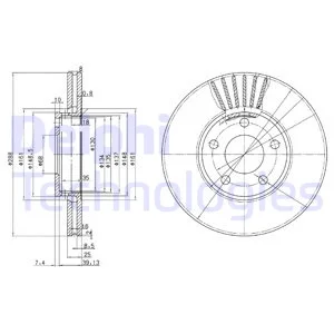 

DLP-BG2745 DISK ON 05 PASSAT-A4-A6 1.9tdi 15"