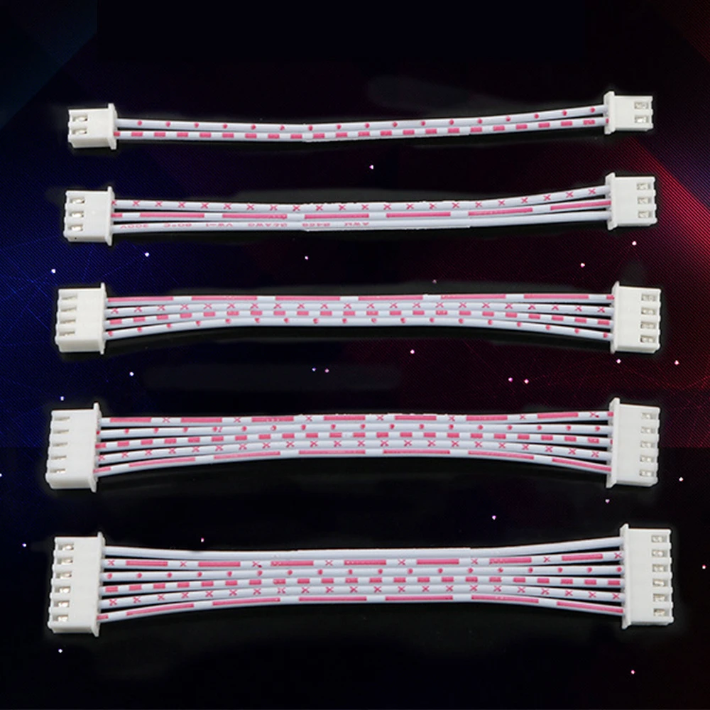 10 шт. XH2.54 красный белый кабель двухголовый разъем для клемм проводов