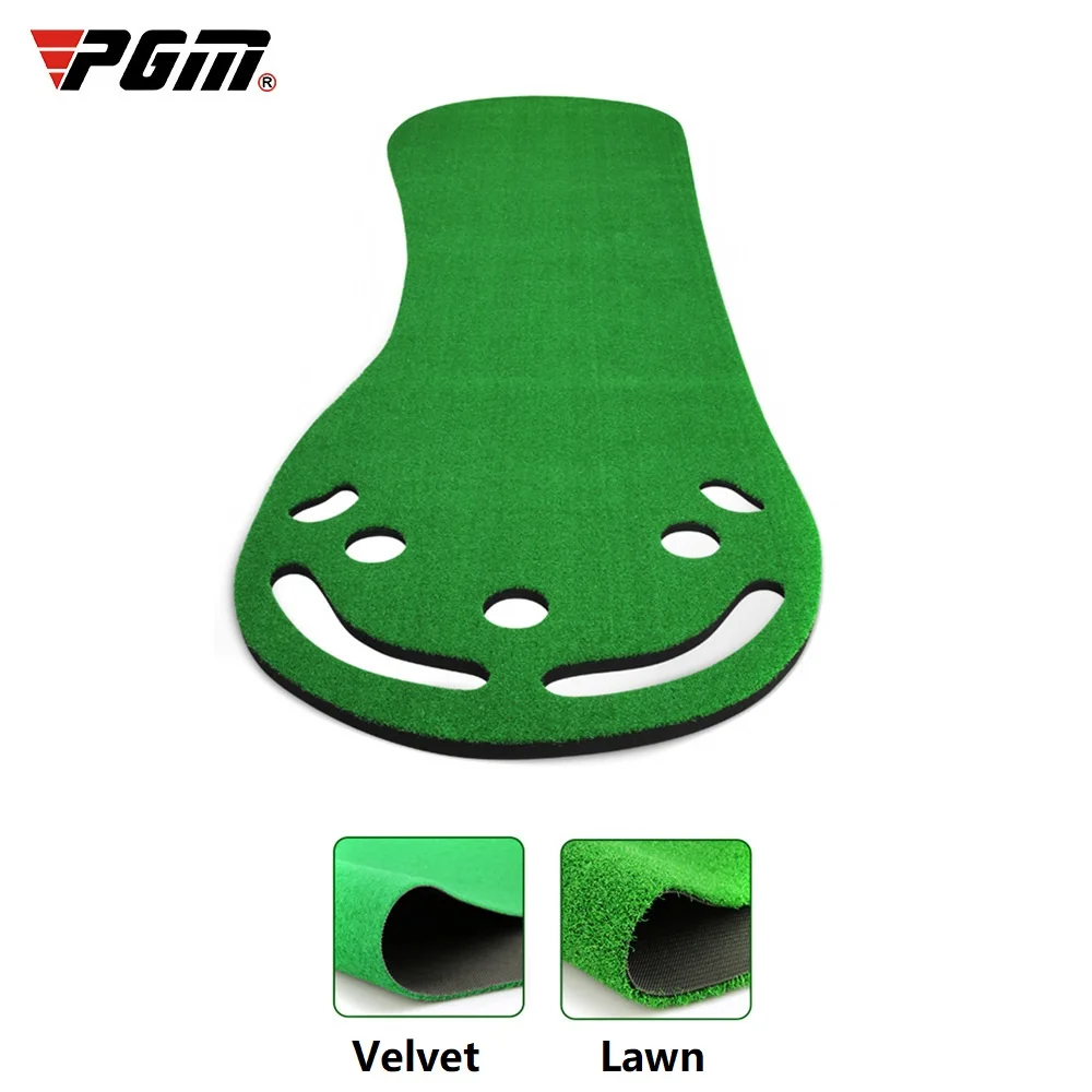 Satin Al PGM Kapalı Golf Vuruş Mini Yeşil Ev Uygulama Taşınabilir Koyarak Eğitmen Seti Ofis Egzersiz Matı Kiti Mat 3m 5 Delik