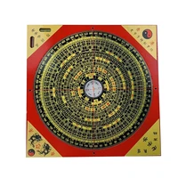 ancient chinese feng shui compass wooden square metal surface luopan luojingyi professional master supplies home decoration