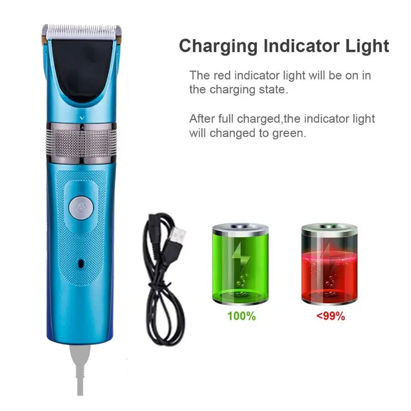 

Dog Clippers Cordless Dog Grooming Clippers Kit Rechargeable Quiet Pet Hair Clippers Trimmer with 7 Dog Grooming Tools for Pets