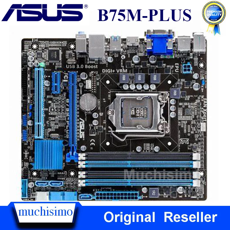 ASUS B75M PLUS материнская плата для Intel LGA 1155 DDR3 B75 оригинальный доски 32 Гб USB2.0 USB3.0
