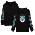 Худи на молнии для мужчин и женщин, с длинным рукавом и капюшоном