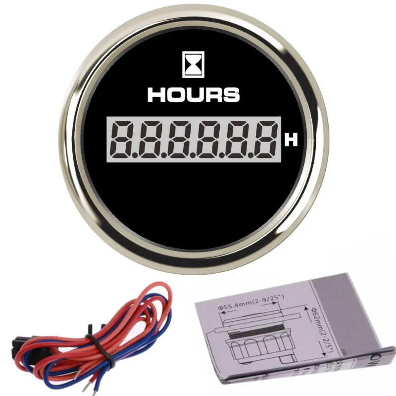 52mm Stainless Steel Boat Tachometer 0~7000 RPM REV Counter for Outboard Motor Auto Tach Electric 9~32V | Автомобили и мотоциклы