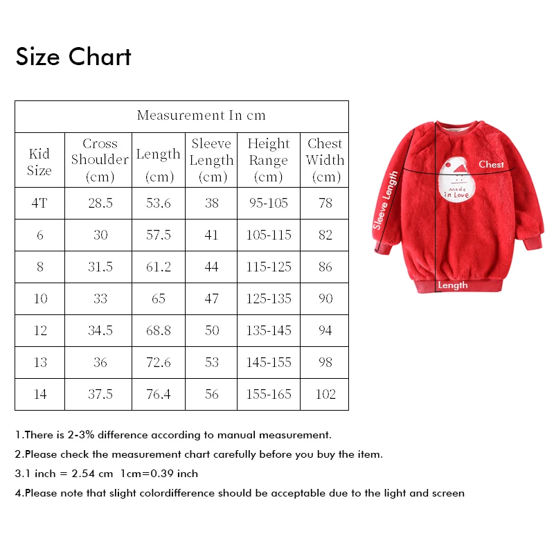 

Girl Sweatshirt Children Plus Velvet Kids Christmas Clothes 4-16Yrs Long Sleeve Tshirts for Girls Warm Pullover Tops Winter 2019