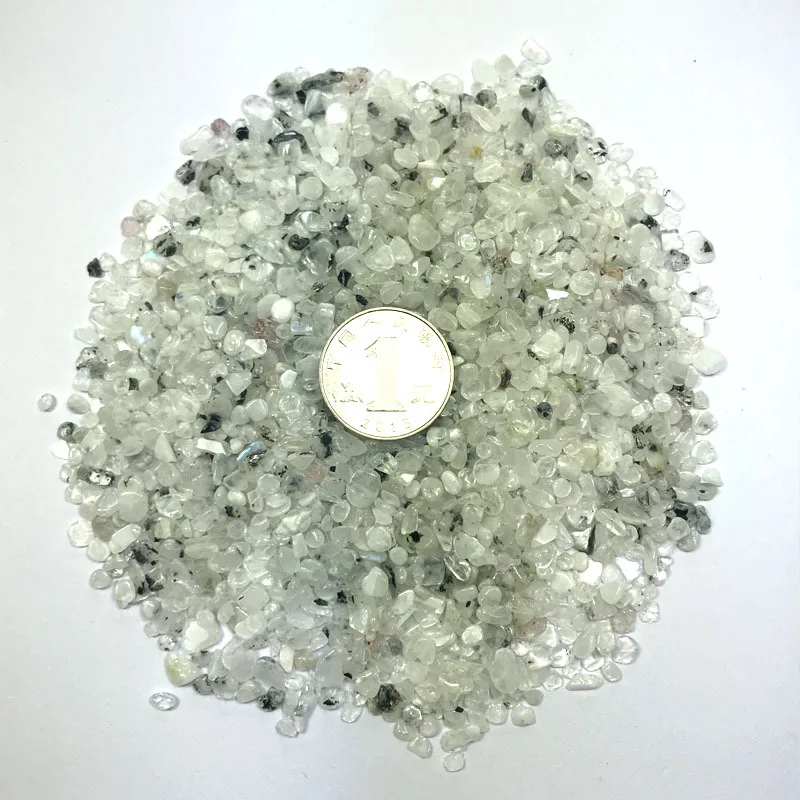 

100gNatural Crystal White Labradorite Moonstone Gravel Rock Quartz Raw E055 Natural Stones and Minerals