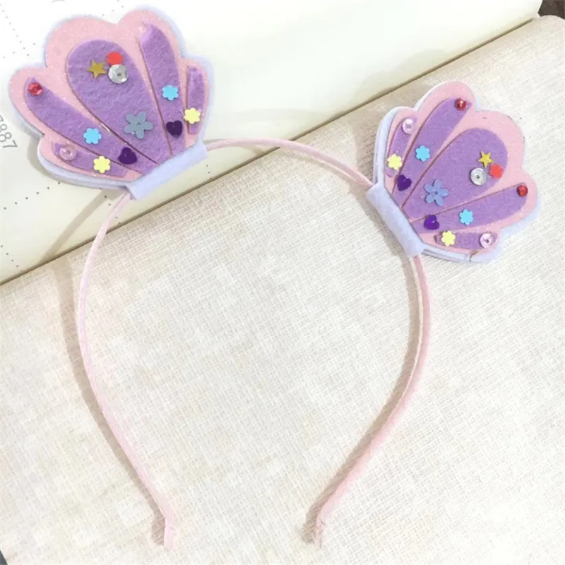 5 шт./лот ободок для волос девочек на Хэллоуин со звездами цветами ракушками милые