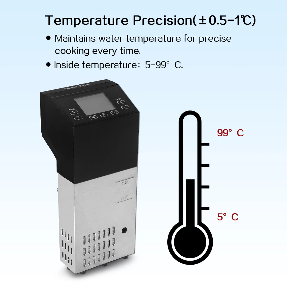ITOP электрические кухонные процессоры Sous Vide погружной циркулятор Медленная Плита машина с таймером контроль температуры 220 В