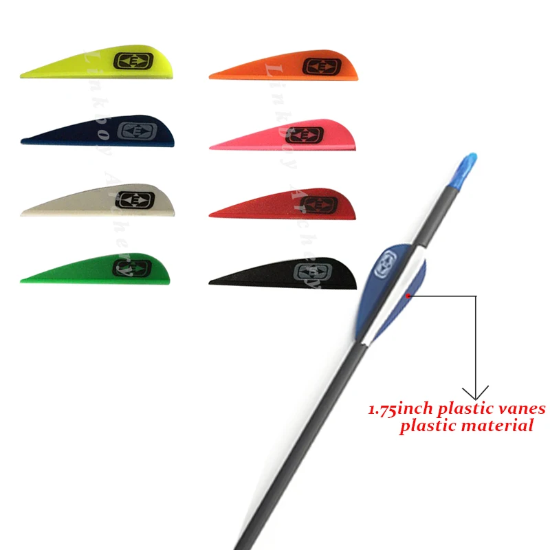 Пластиковые лопасти для стрел из лука 36 шт. 1 75 дюйма|Лук и стрела| |