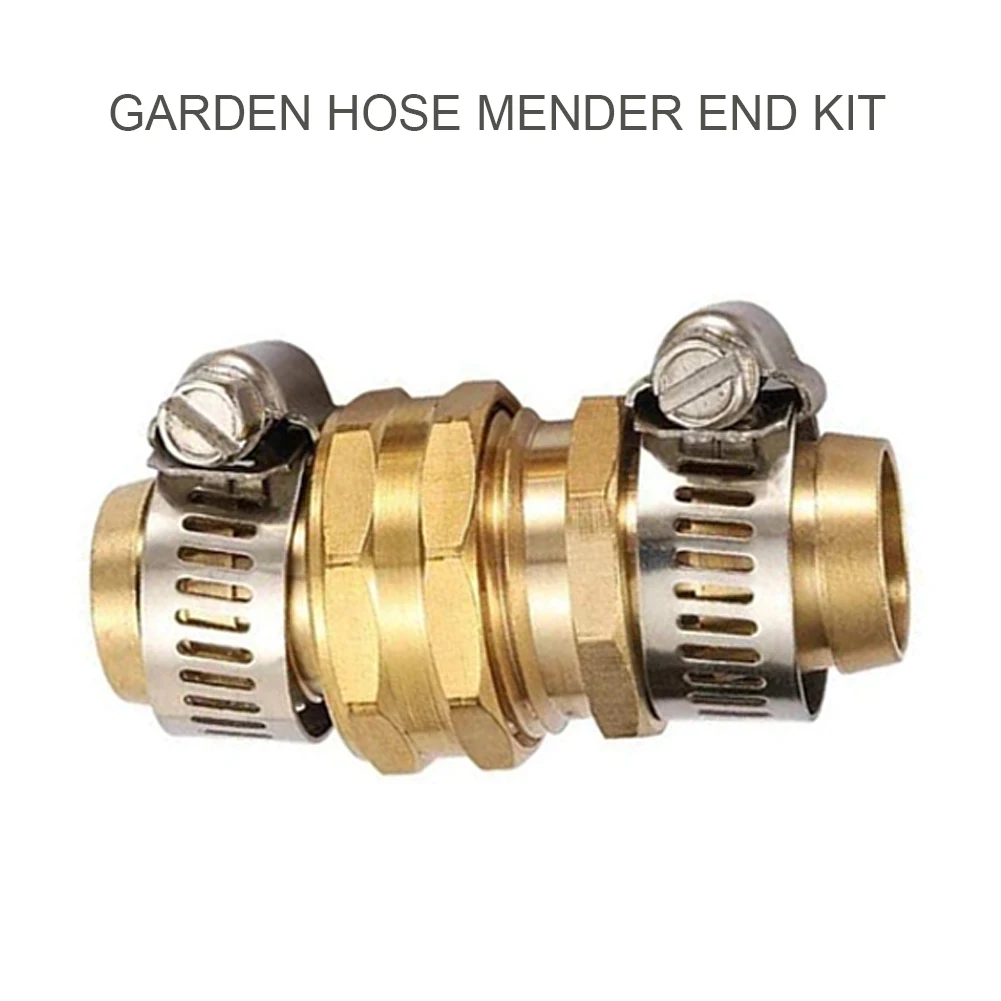 

4PCS Garden Hose Mender End Metal Connector Clamp 3/4" Female Male Hose Connector Mender Set For Watering Pipe Accessories