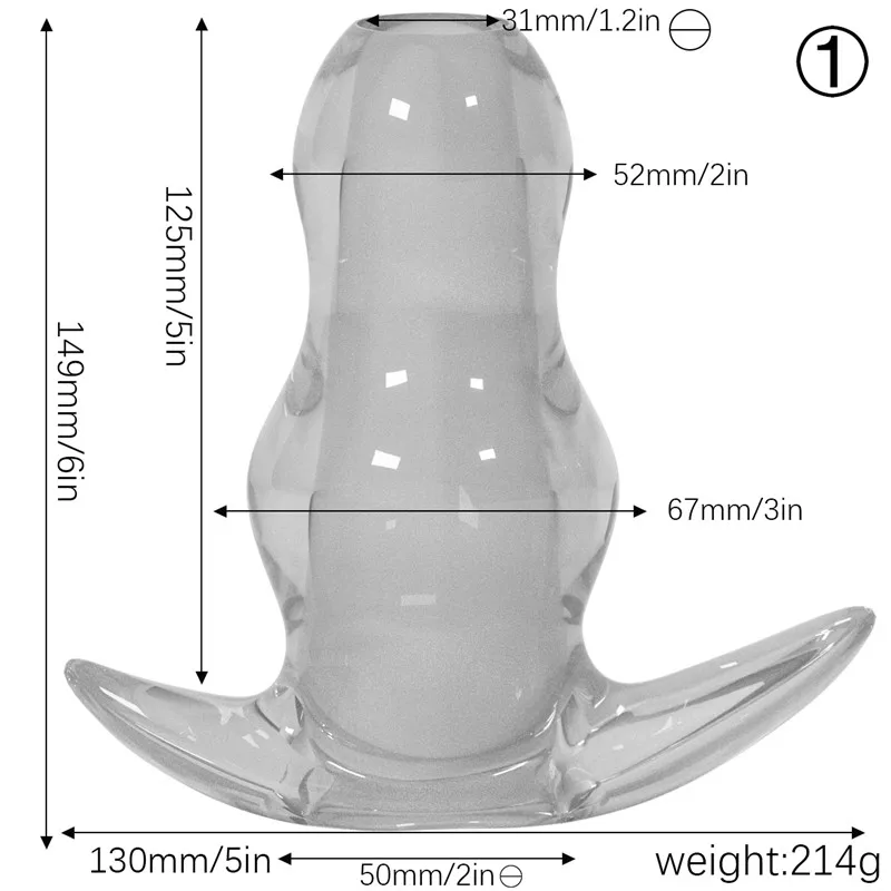 Силиконовый полый фаллоимитатор большого размера Анальная пробка анальные