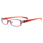 Очки для чтения унисекс, металлическая оправа, прямоугольная, для близорукости