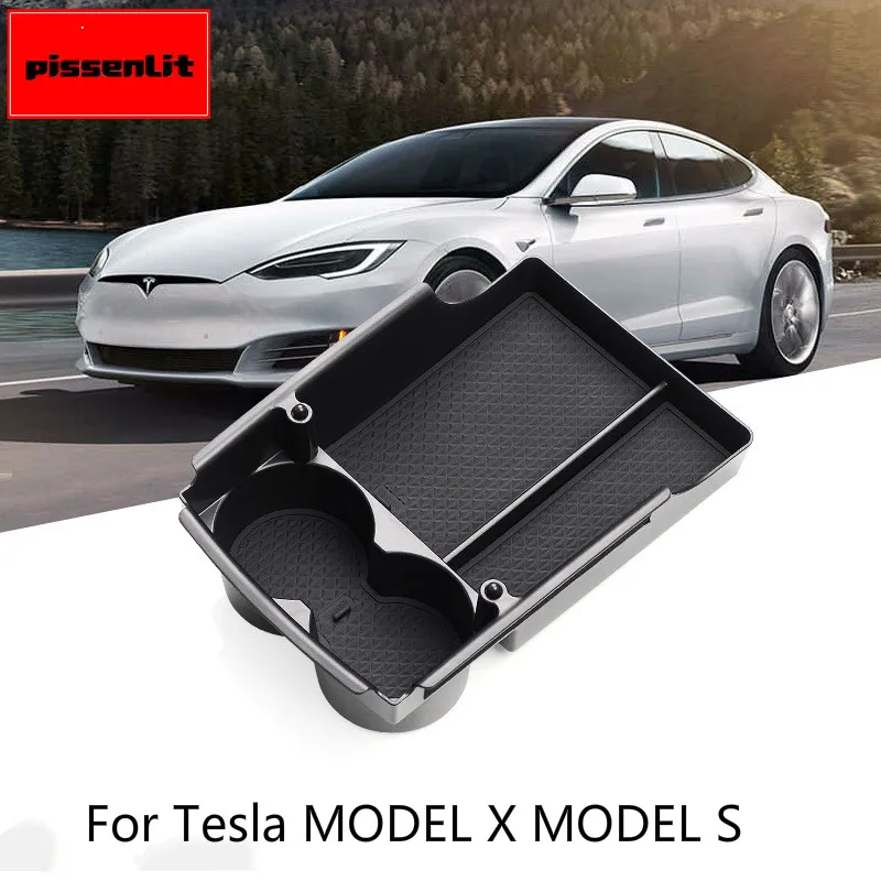 Car Central Content Box Armrest Storage for Tesla Model S/Model X Accessories Container Glove Organizer Case Stowing Tidying | Автомобили