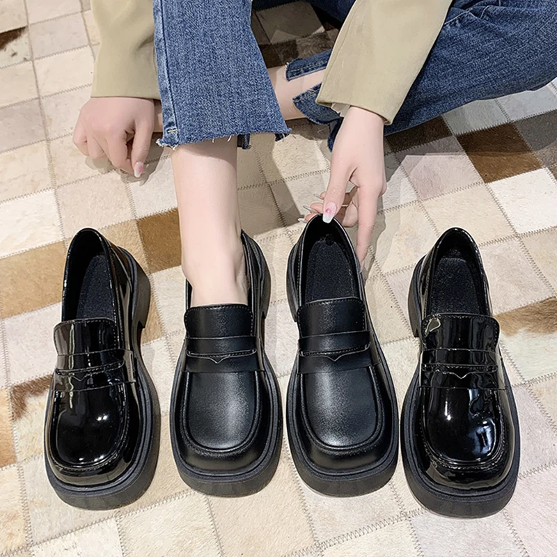 

Shoes Women's Sneakers Summer 2022 Platform Woman-shoes New Black Thick Sole Slip-on Casual Roses Rubber Lace-Up Slip-On Basic P