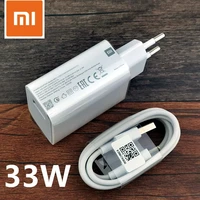 xiaomi fast charger 33w turbo charge eu qc 4 0 adapter 3a usb type c cable for redmi note 8 9 9s pro