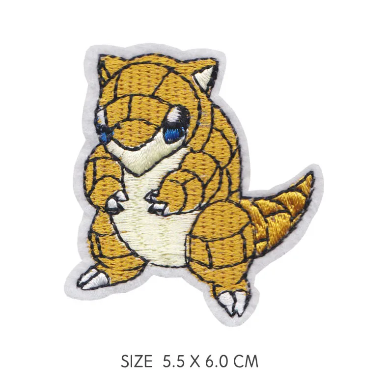 5pcs Pikachu Pokemon Team Logo Iron on Patches Go Cosplay Costume Embroidered for Clothing DIY Badge |