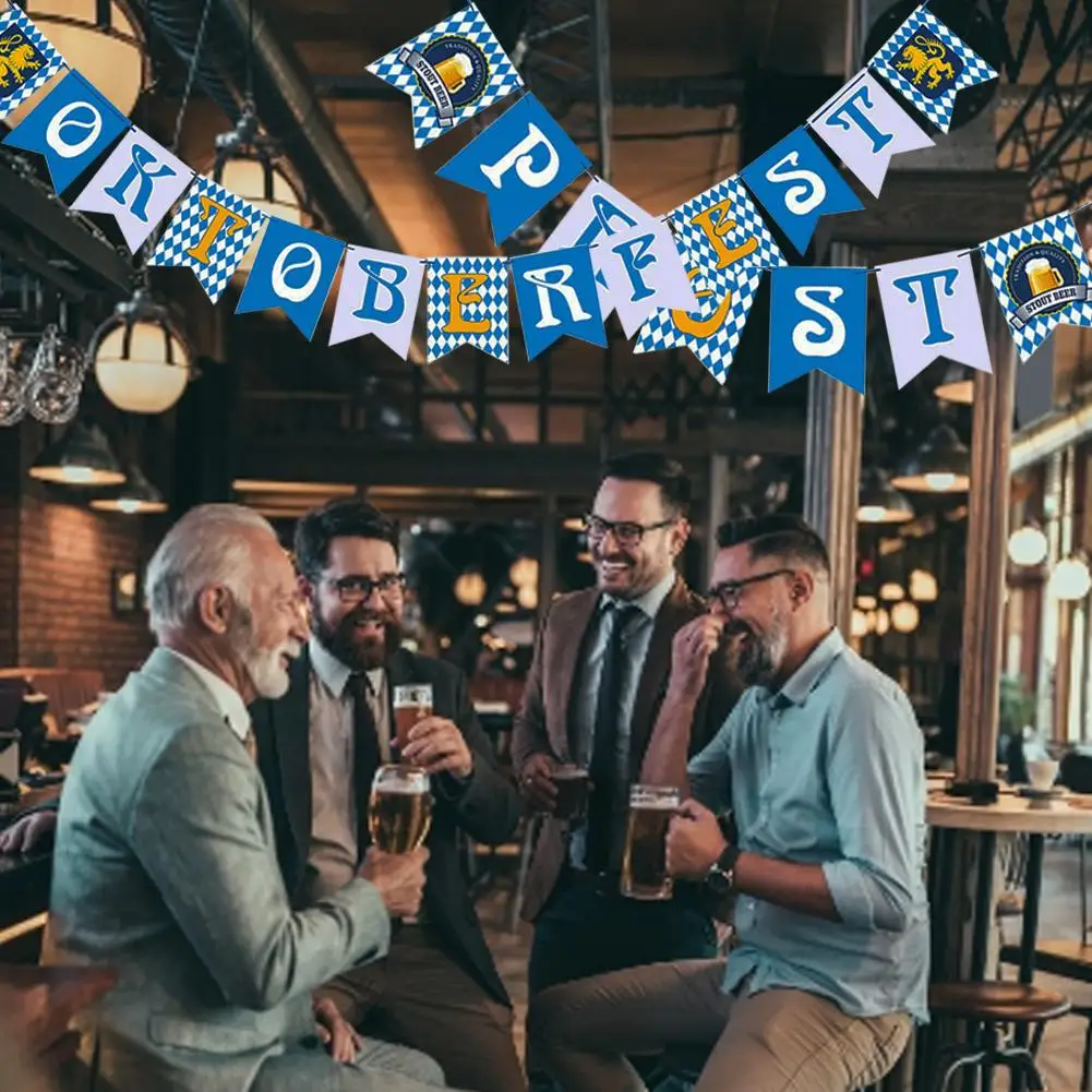 Октоберфест украшения баннер флаг вечерние дверной Баннер Висячие Гирлянда для