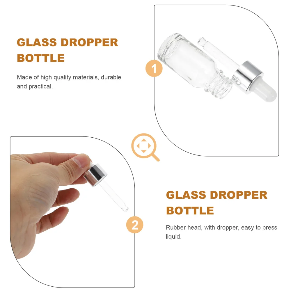 

10Pcs Essential Oil Bottles Glass Bottles Refillable Bottles Storage Bottles